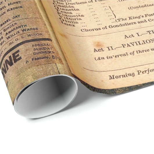 Das Playbills Geschenkpapier (Rolleneckpunkt)