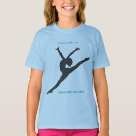 Das Playground-T-Shirt mit Tänzer in Blau T-Shirt