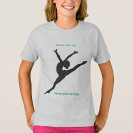 Das Playground T-Shirt mit Tänzer in Stahlgrau