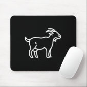 Das Pocket Patch Abzeichen Bekleidung Co. Ziege Ti Mousepad (Mit Mouse)