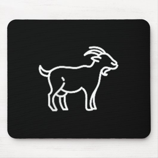 Das Pocket Patch Abzeichen Bekleidung Co. Ziege Ti Mousepad (Vorne)