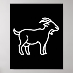 Das Pocket Patch Abzeichen Bekleidung Co. Ziege Ti Poster