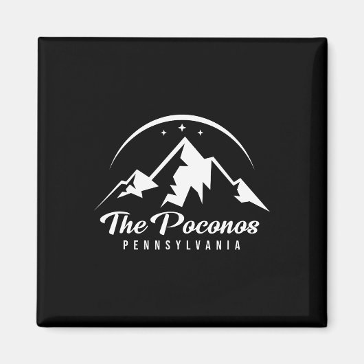 Das Poconos Pennsylvania Skigebiet Snowboa Magnet (Vorne)