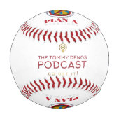 Das Podcast-Logo von Tommy Denos Baseball (Vorderseite)
