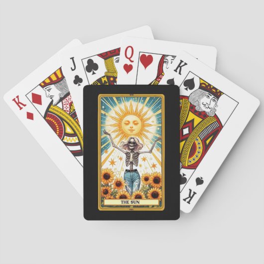Das Poker der Sun Skeleton Tarot Card Spielkarten (Rückseite)