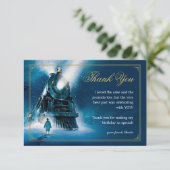 Das Polar Express Pajama Slumber Party - Vielen Da Dankeskarte (Stehend Vorderseite)