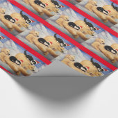 Das polare EilweihnachtsPackpapier Geschenkpapier (Ecke)