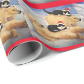 Das polare EilweihnachtsPackpapier Geschenkpapier (Rolleneckpunkt)