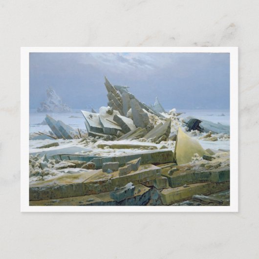 Das Polarmeer, 1824 Postkarte (Vorderseite)