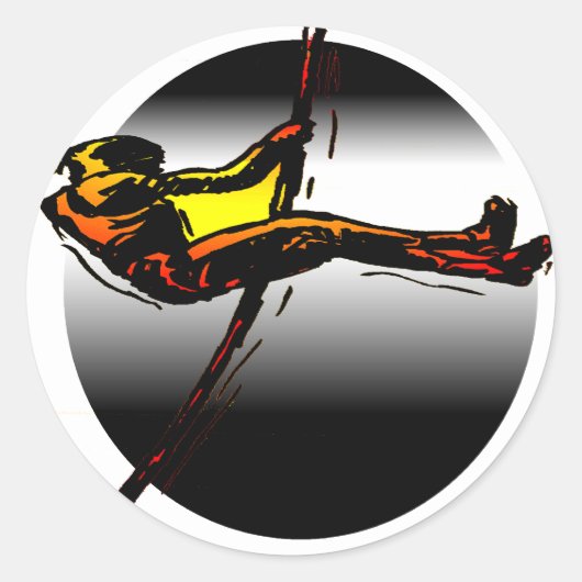 DAS POLE VALULTER RUNDER AUFKLEBER (Vorderseite)