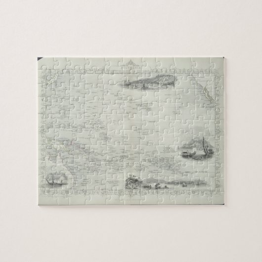 Das Polynesien oder Inseln im Pazifischen Ozean, Puzzle (Horizontal)