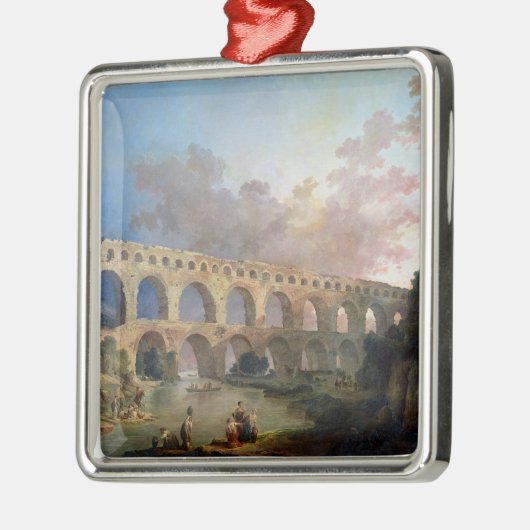 Das Pont DU Gard, Nimes, c.1786 Ornament Aus Metall (Links)