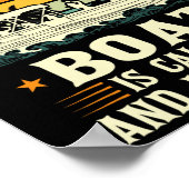 Das Pontoon-Boot ruft, und ich muss Pontoon gehen Poster (Ecke)