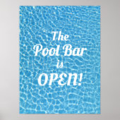 Das Pool-Bar ist offen Poster (Vorne)