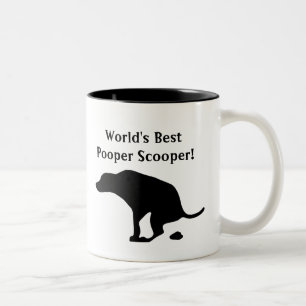 Das Pooper Scooper   der Welt bester HundeVater Zweifarbige Tasse