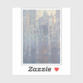 Das Portal der Kathedrale von Rouen im Morgenlicht Aufkleber (Blatt)