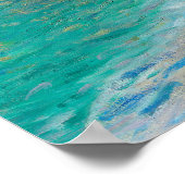 Das Portal der Kathedrale von Rouen im Morgenlicht Poster (Ecke)