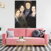 Das Portrait der Familie Bronte von Branwell Leinwanddruck (Insitu (Wohnzimmer))