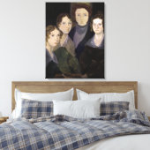 Das Portrait der Familie Bronte von Branwell Leinwanddruck (Insitu (Schlafzimmer))