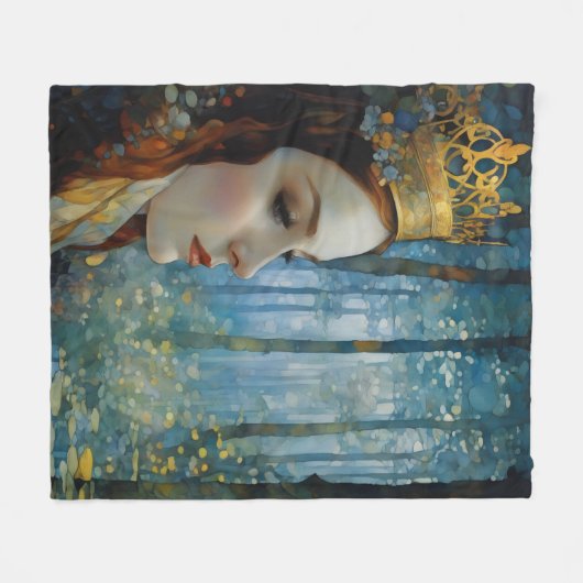 Das Portrait der Königin über das verlorene Herz Fleecedecke (Vorderseite (Horizontal))