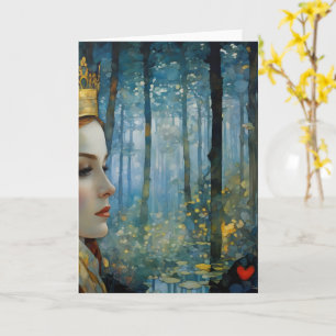 Das Portrait der Königin über das verlorene Herz Karte