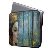 Das Portrait der Königin über das verlorene Herz Laptopschutzhülle (Vorderseite Links)