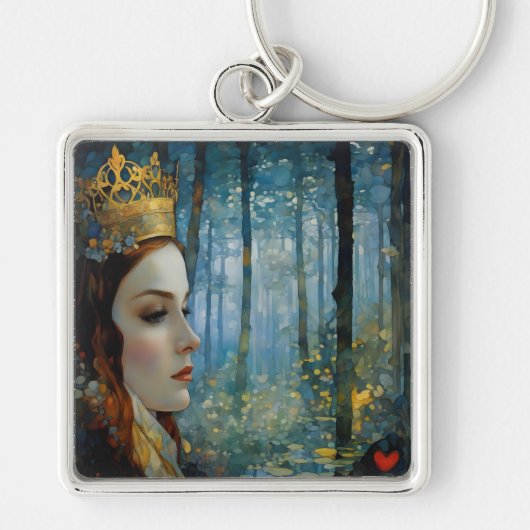 Das Portrait der Königin über das verlorene Herz Schlüsselanhänger (Vorne)