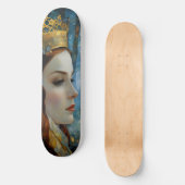 Das Portrait der Königin über das verlorene Herz Skateboard (Vorderseite)