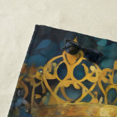 Das Portrait der Königin über das verlorene Herz Strandtuch (Beispiel)