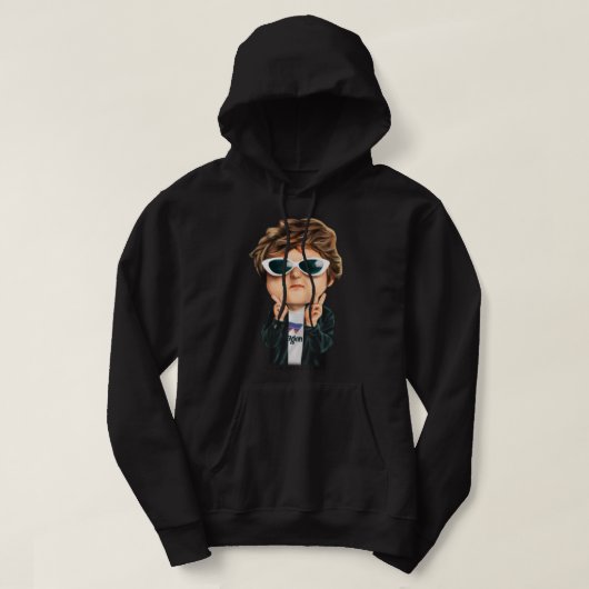 Das Portrait des Musiziers ist das Beste für Fan J Hoodie (Design vorne)