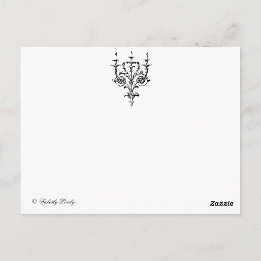 Das Portrait Postkarte (Rückseite)