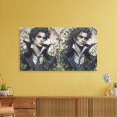 Das Portrait von Dorian Gray Gothic Fine Art Leinwanddruck (Insitu (Wohnzimmer))
