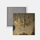 Das Portrait von Giovanni Arnolfini Magnet (Vorderseite/Rückseite)