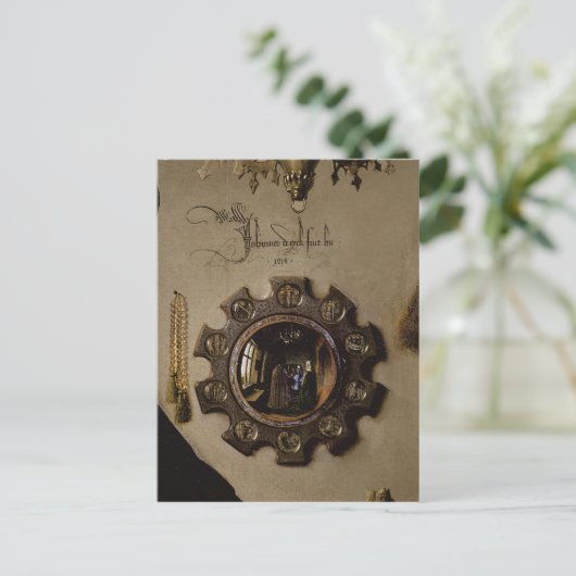 Das Portrait von Giovanni Arnolfini Postkarte (Stehend Vorderseite)