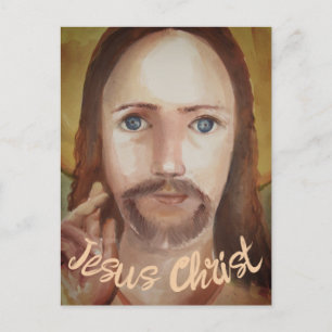 Das Portrait von Jesus Christus Postkarte