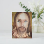 Das Portrait von Jesus Christus Postkarte (Stehend Vorderseite)