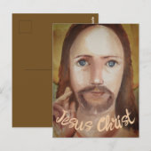 Das Portrait von Jesus Christus Postkarte (Vorne/Hinten)