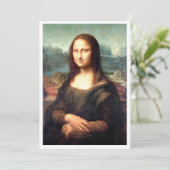 Das Portrait von Mona Lisa zum Herunterladen Einladung (Stehend Vorderseite)