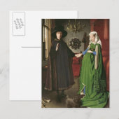 Das Porträt von Giovanni Arnolfini Postkarte (Vorne/Hinten)