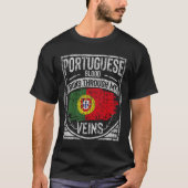 Das portugiesische Blut fließt durch meine Adern T-Shirt (Vorderseite)