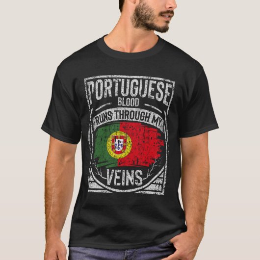 Das portugiesische Blut fließt durch meine Adern T-Shirt (Vorderseite)