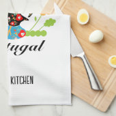 Das portugiesische Programm Geschirrtuch (Viertel Falte)