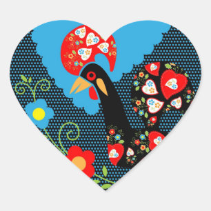 Das portugiesische Programm Herz-Aufkleber