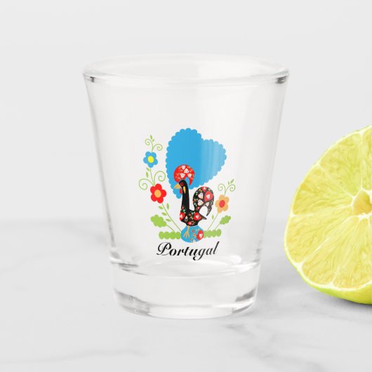 Das portugiesische Programm Schnapsglas (Vorderseite)