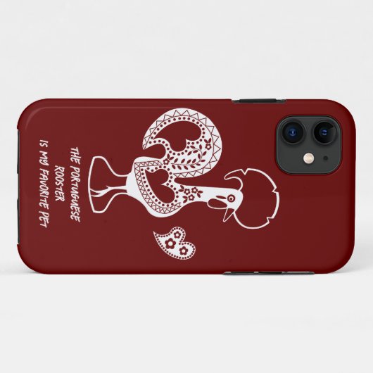 Das portugiesische Rooster ist mein Lieblingstier Case-Mate iPhone Hülle (Rückseite (Horizontal))