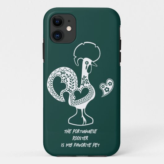 Das portugiesische Rooster ist mein Lieblingstier Case-Mate iPhone Hülle (Rückseite)