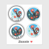 Das portugiesische Rooster von Barcelos Aufkleber (Blatt)