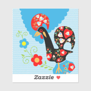 Das portugiesische Rooster von Barcelos Aufkleber