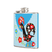 Das portugiesische Rooster von Barcelos Flachmann (Links)