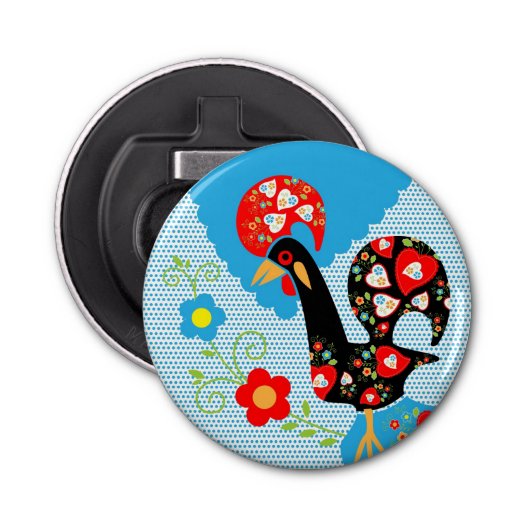 Das portugiesische Rooster von Barcelos Flaschenöffner (Vorderseite)